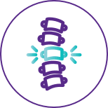 Icon showing a spine