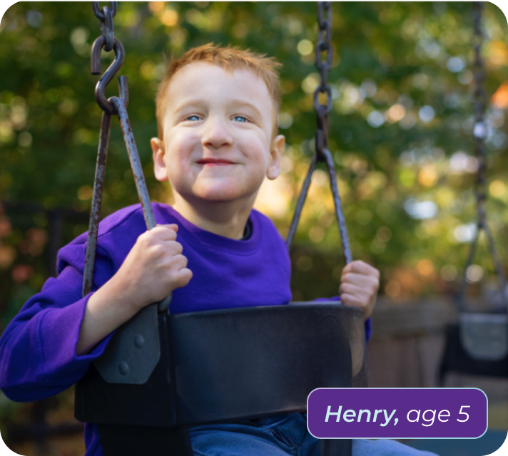 Henry, age 5, living with Rett syndrome