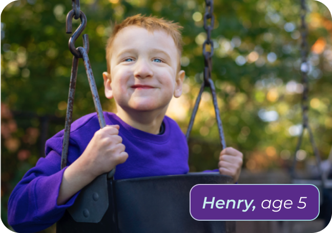 Henry, age 5, living with Rett syndrome