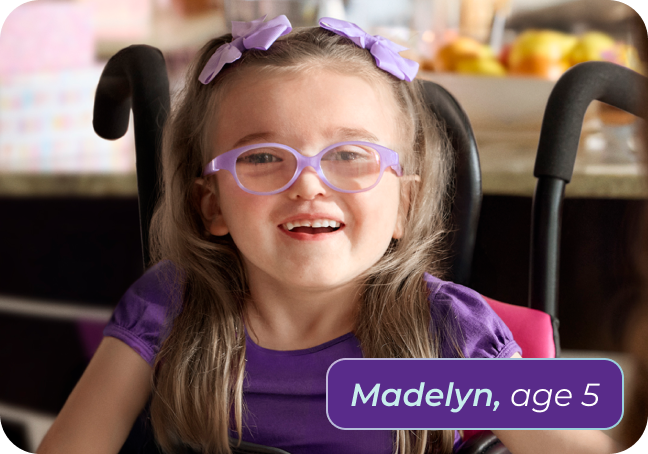 Madelyn, living with Rett syndrome