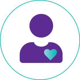 Figure with heart icon